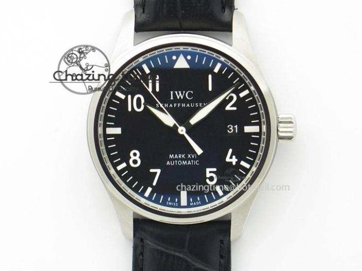 MIROTIME 0114 Minimalist Pilot Chrono 3777 43mm ZF 1:1 Best Edition Black Dial On SS Bracelet A 7364